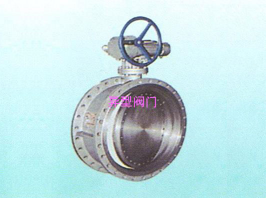 Worm drive flanged butterfly valve